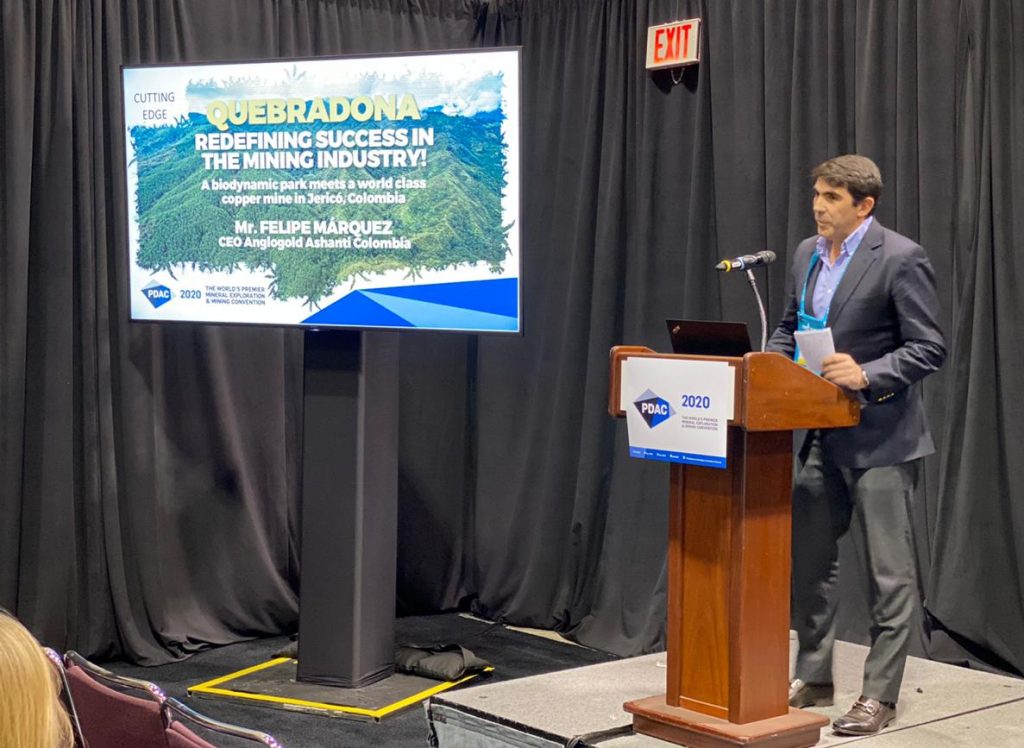 Felipe Márquez en el #PDAC2020 en Toronto, Ontario, Canadá.